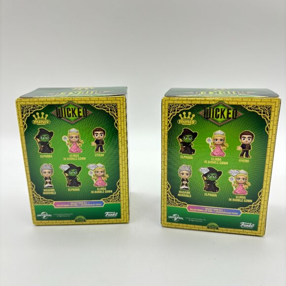 Funko Minis Wicked Vinyl Figure Glinda Elphaba Glitter Diamond Collection NEW - Picture 2 of 4
